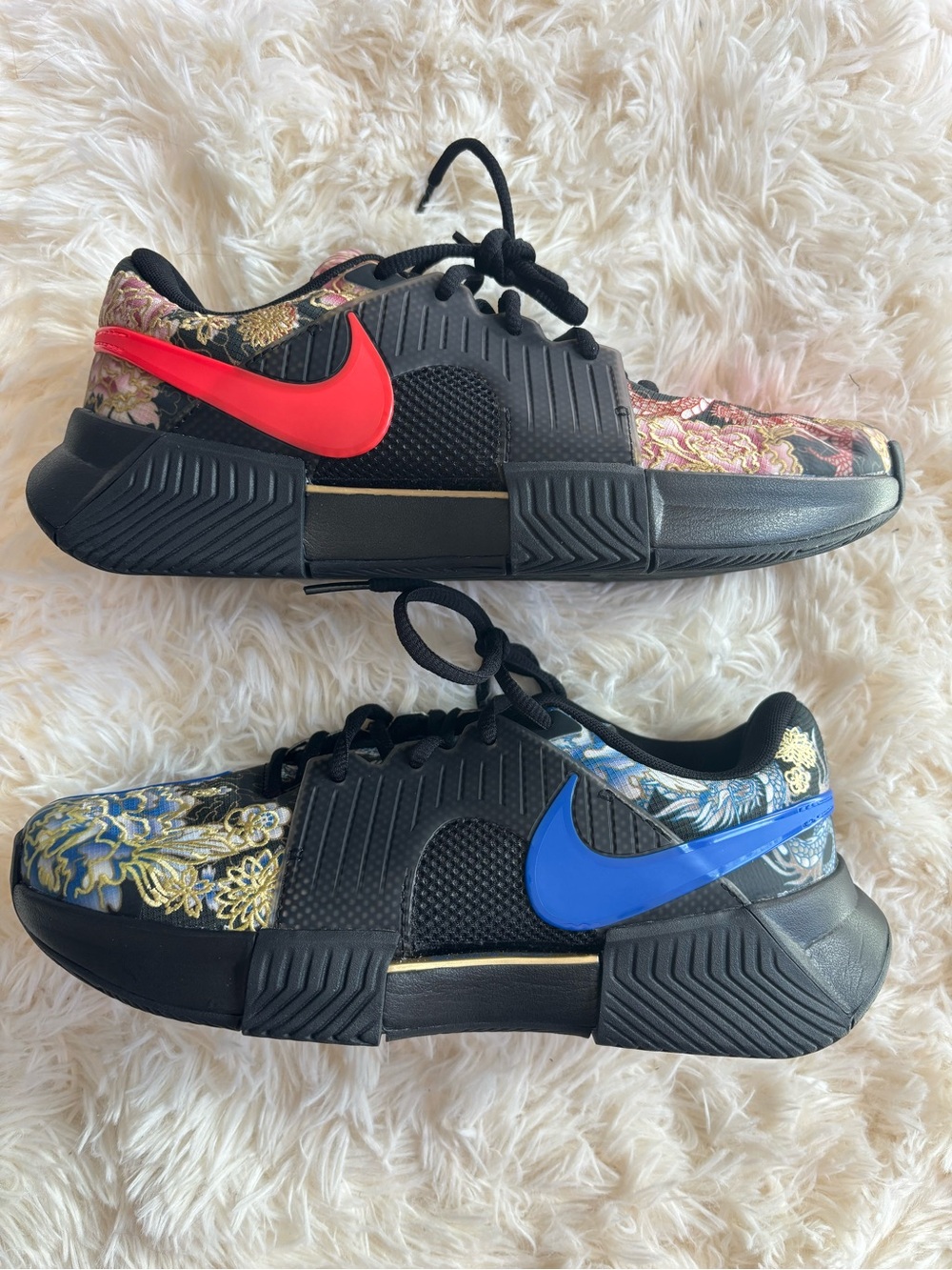 Nike GP Challenge 1 Naomi Osaka Tennis Shoes Black Blue Red Sz 9